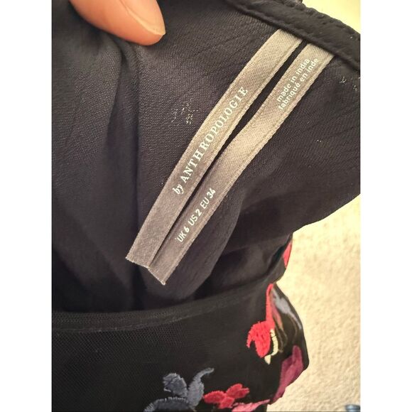 By Anthropologie Embroidered Floral Dress - Picture 11 of 11